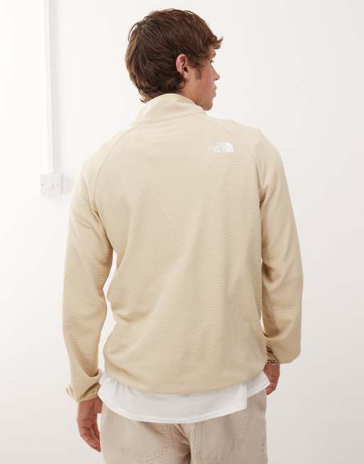 The North Face Kecha 1/4 zip packable anorak in off white exclusive to ASOS, 4 of 4