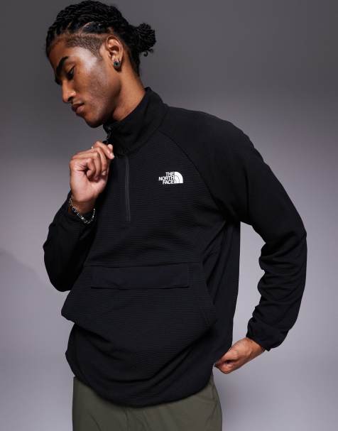 The North Face - Kecha - Anorak ripiegabile nero con zip corta - view 1