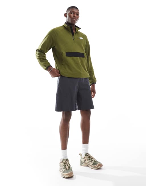 The North Face – Kecha – Kakifärgad, packningsbar anorak med 1/4-lång dragkedja, 4 av 4