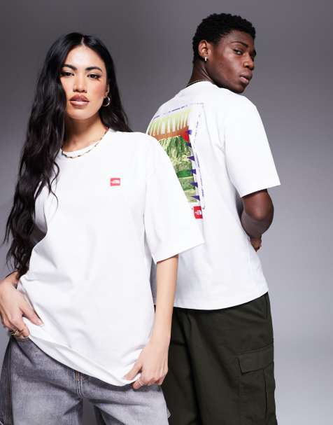 The North Face Kilimanjaro unisex oversized back print t-shirt in white - view 1