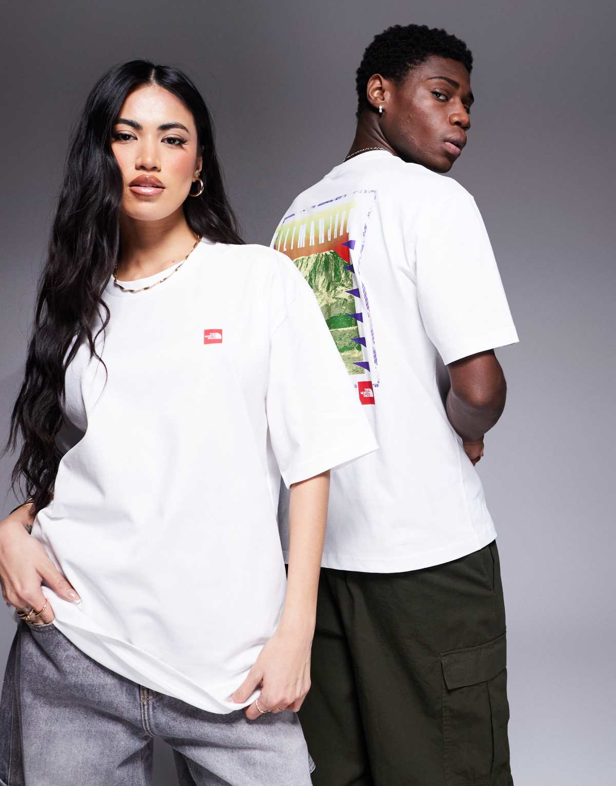 The North Face Kilimanjaro unisex oversized backprint t-shirt in white