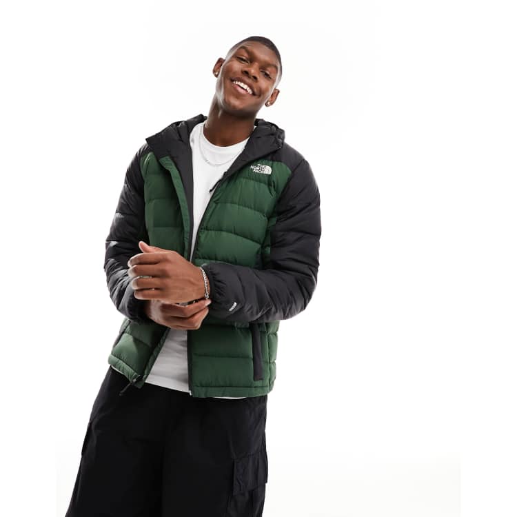 The North Face Lapaz hooded down packable puffer jacket in pine 