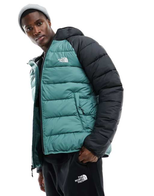 The North Face - Lauerz - Grøn og sort syntetisk dynejakke - Kun hos ASOS