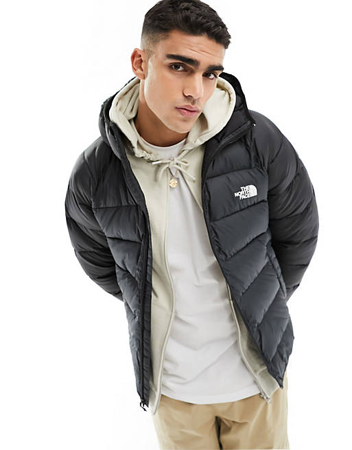 The North Face Lauerz synthetic puffer jacket in grey and black ...