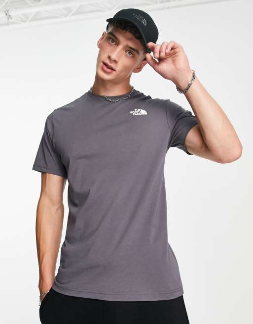 Mens grey north face t outlet shirt