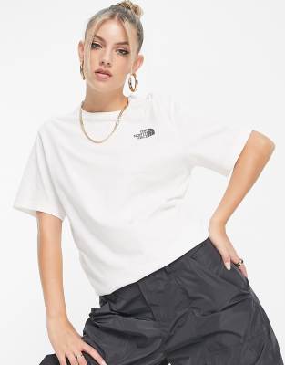 Leaves Graphic - T-shirt boyfriend color crema con stampa sul retro - In esclusiva su ASOS-Bianco - The North Face T-shirt donna  - immagine2