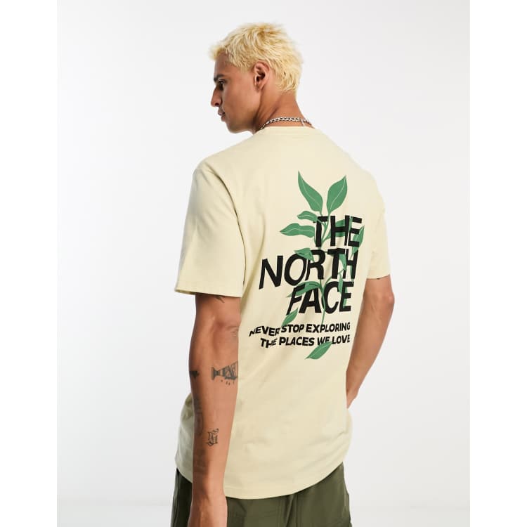 The North Face leaves graphic t shirt in beige Exclusive at ASOS