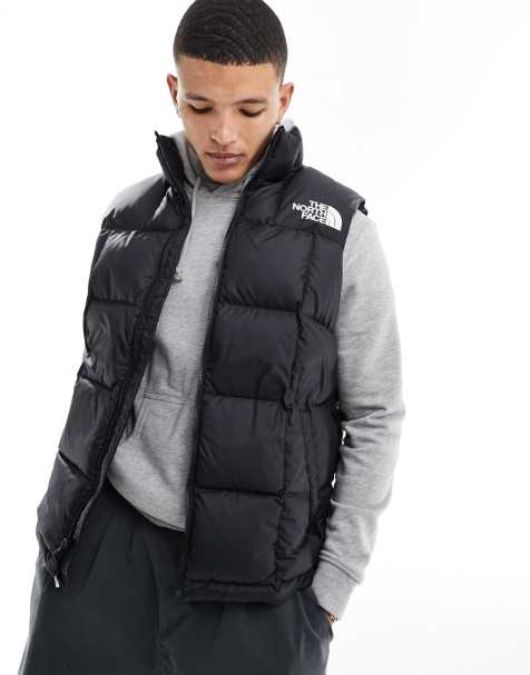 The North Face Lhotse down puffer gilet in black - view 1