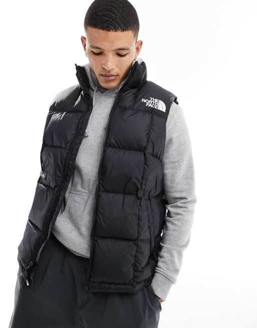 North face nuptse vest on sale black