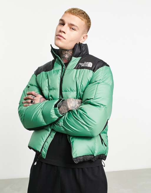 Green north face deals puffer