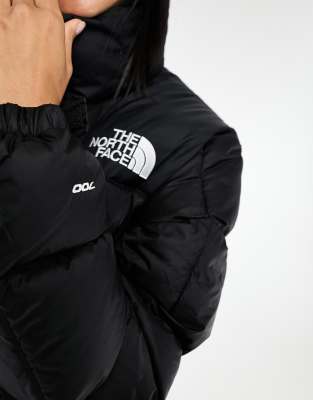 The North Face Lhotse Duster down puffer coat in black ASOS