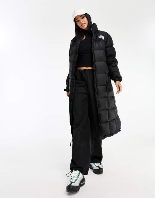 The North Face Lhotse Duster down puffer coat in black