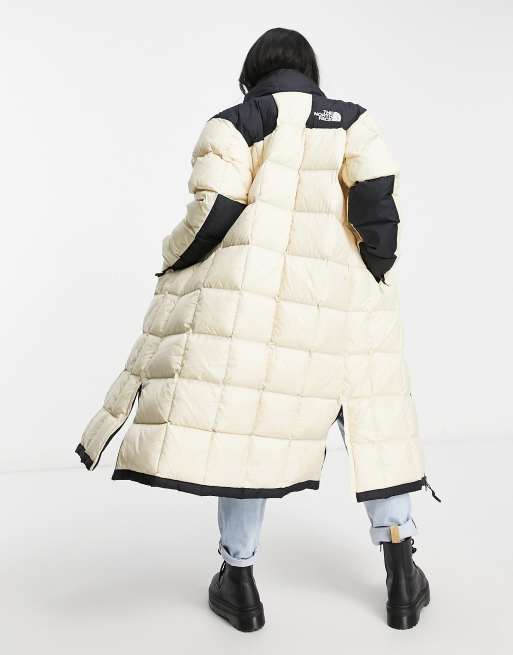 The North Face Lhotse duster jacket in cream