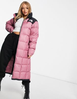 North Face Lhotse duster jacket in pink 
