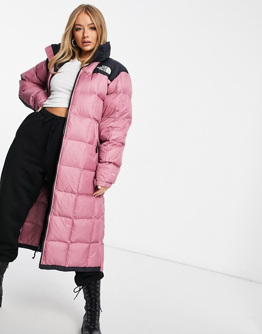 The North Face Lhotse duster jacket in pink