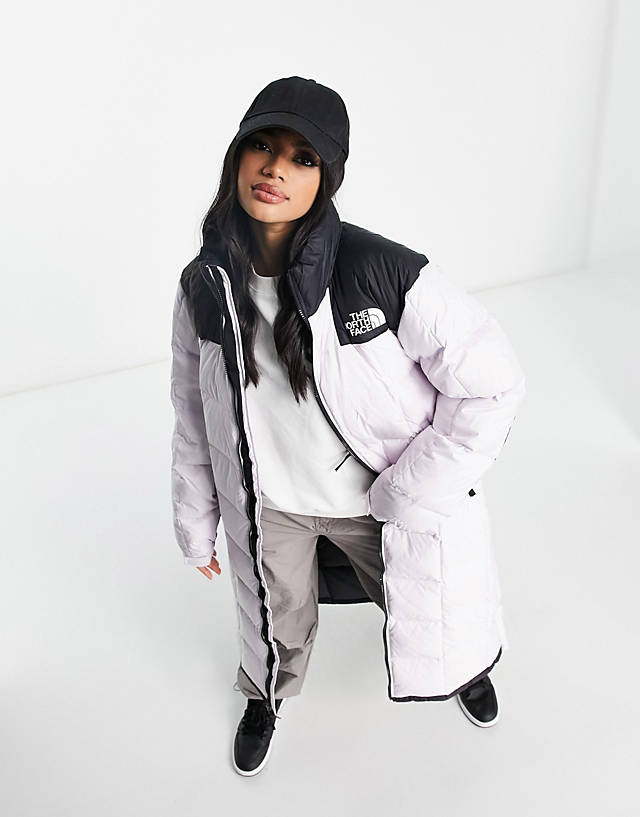 The North Face - lhotse duster padded down coat in lilac