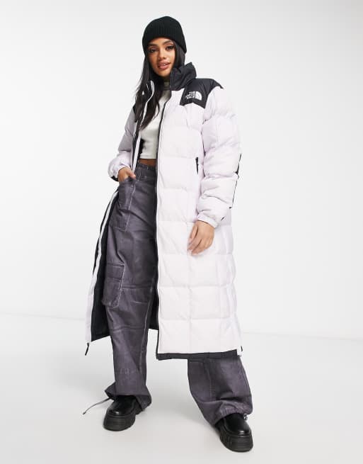 The North Face Lhotse Duster padded down coat in lilac