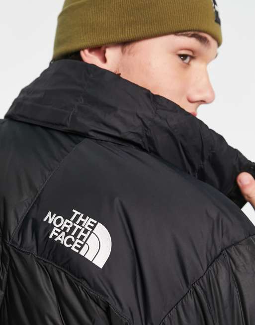 The North Face Lhotse full length down duster coat in black ASOS