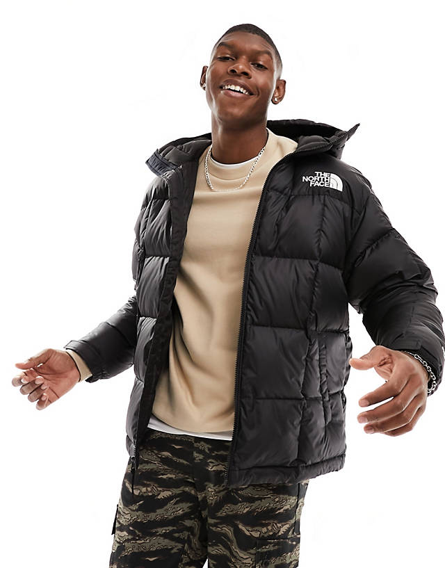 The North Face - lhotse hooded down puffer jacket in black