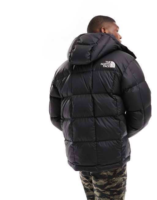 The North Face Lhotse hooded down puffer jacket in black