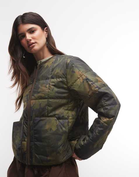 The North Face Lhotse LT insulated jacket in green print - view 1
