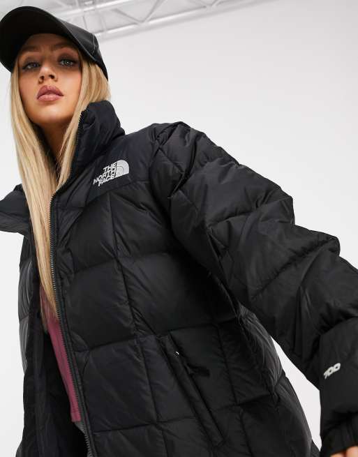 manteau north face noir et blanc