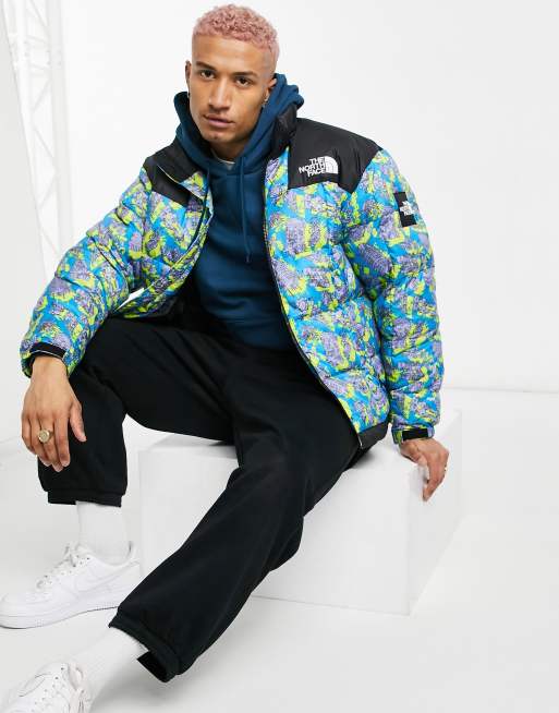 The North Face Lhotse printed jacket in blue ASOS