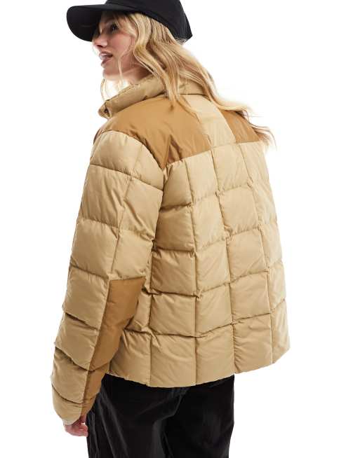 The North Face Lhotse reversible jacket in beige ASOS