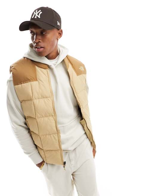 The North Face lhotse vest jacket in stone | ASOS