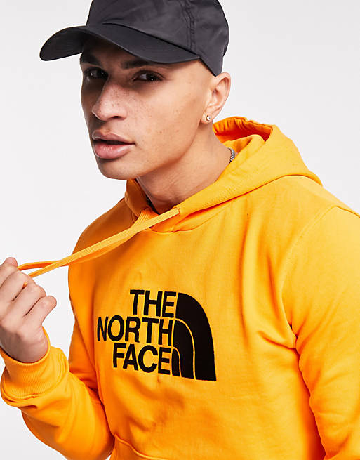 The North Face Light Drew Peak logo hoodie in orange