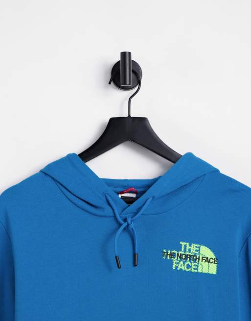 Baby blue north face on sale hoodie