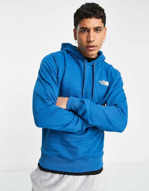 Blue north face clearance hoodie