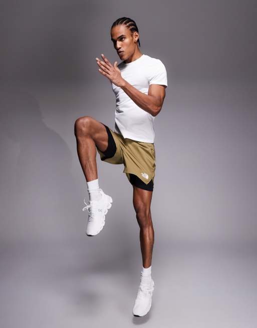 The North Face - Lightbright - Cedertræsfarvede 2-i-1-shorts i 5-tommer-længde, 2 af 5