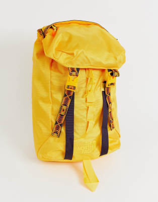 the north face yellow backpack