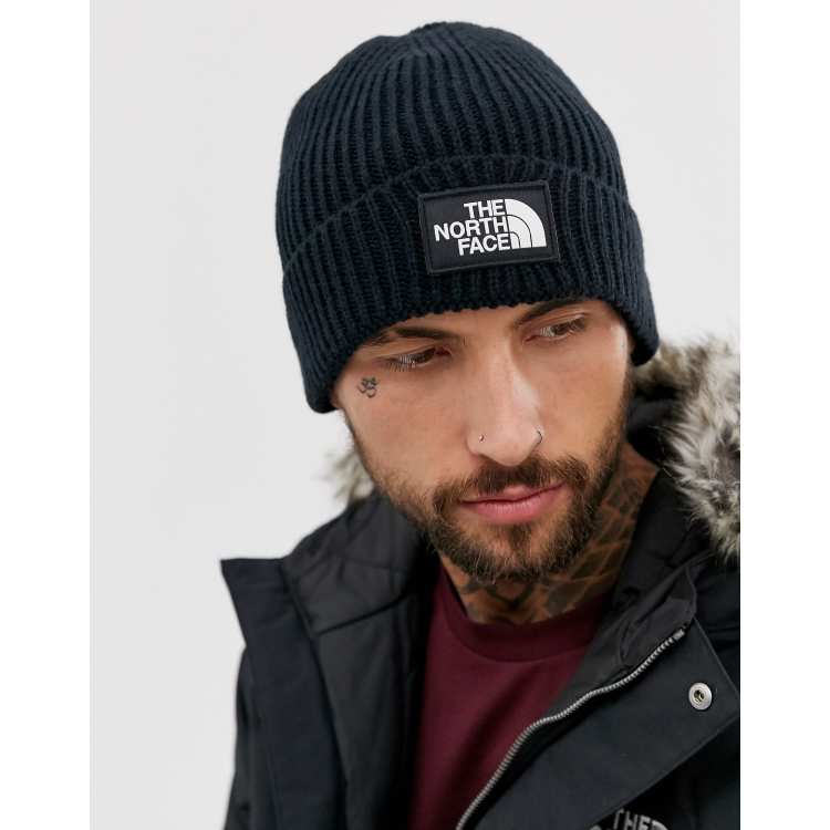 The north face box deals logo beanie