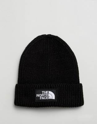 north face beanie hat black