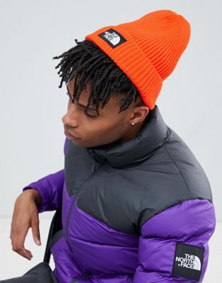 orange north face hat