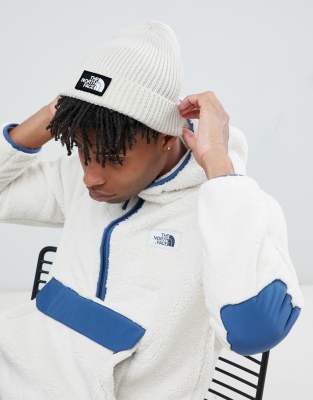 north face beanie white