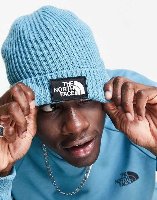 The north face logo best sale box cuffed beanie hat