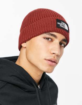 The North Face Beanie Hat With Embroidered Logo In Red