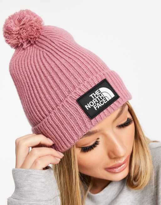 North face deals beanie pink