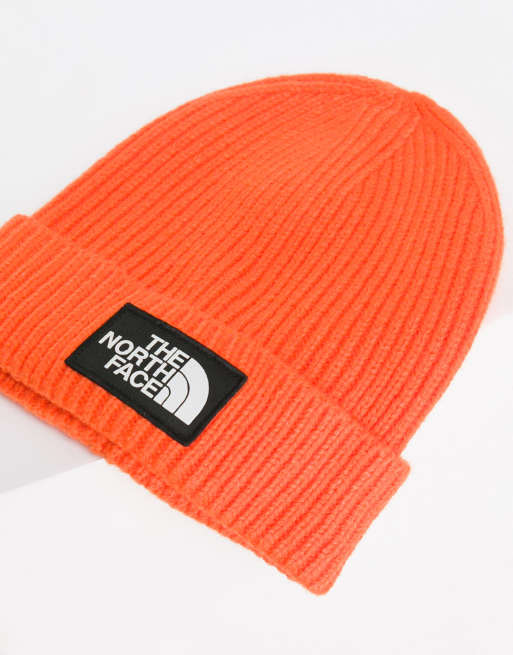 The north cheap face orange beanie