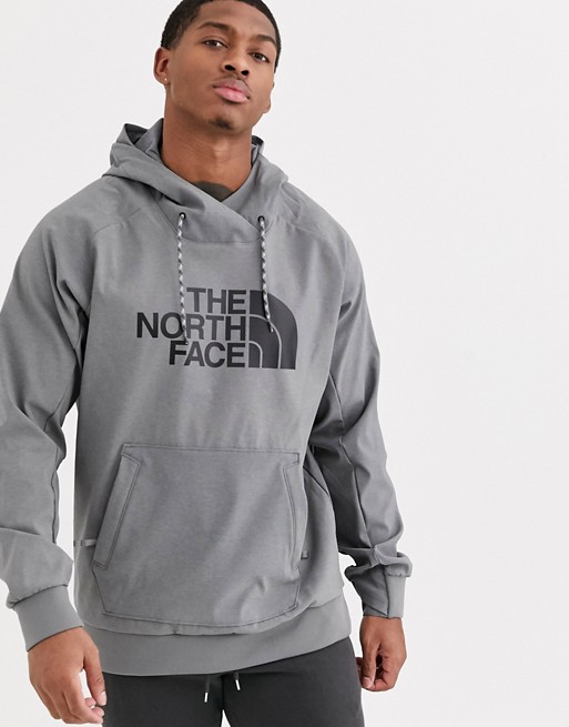The North Face logo hoodie in grey