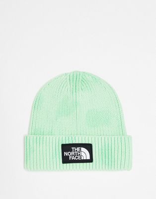 The North Face Logo patch cuffed beanie in green tie dye - ASOS Price Checker