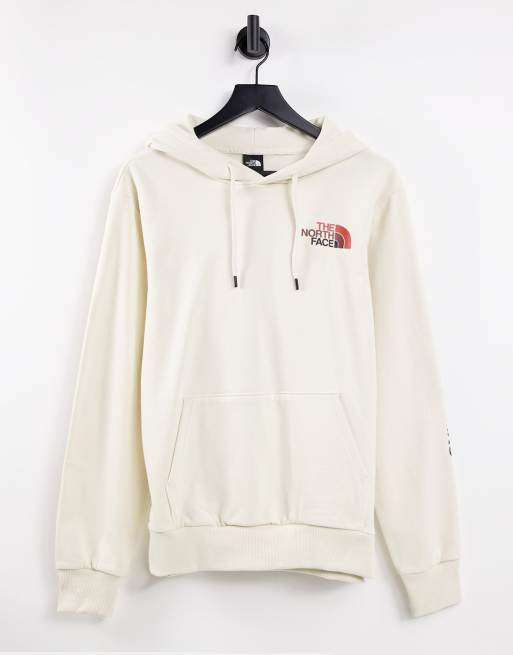 The North Face Logo Play hoodie in cream | ASOS