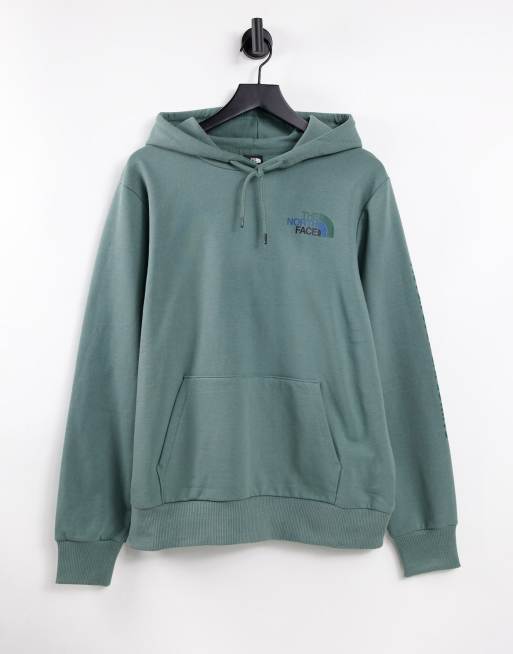 The North Face Logo Play hoodie in green | ASOS