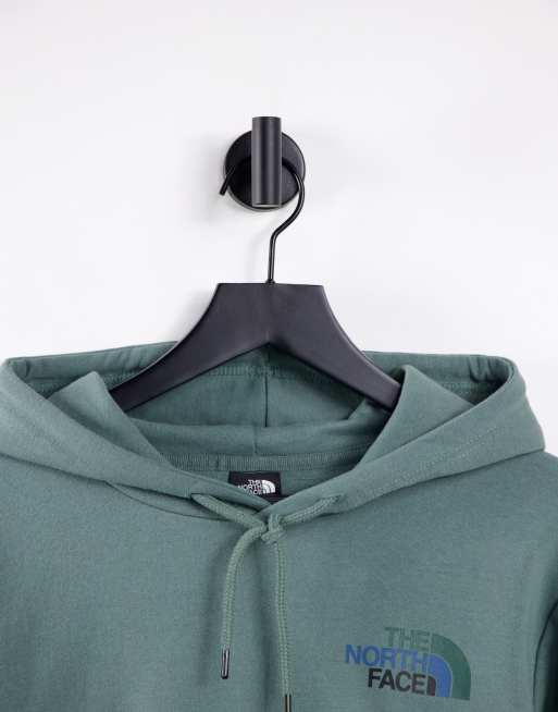 The North Face Logo Play hoodie in green | ASOS