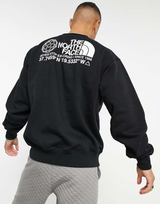 The north face cheap tipped logo crew sweatshirt