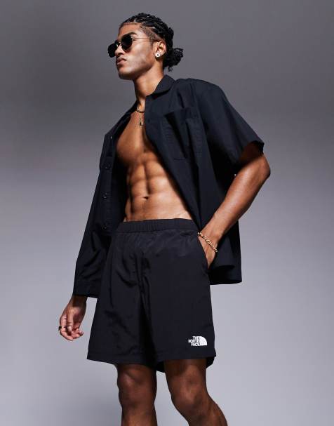 The North Face logo swimming shorts in black - view 1