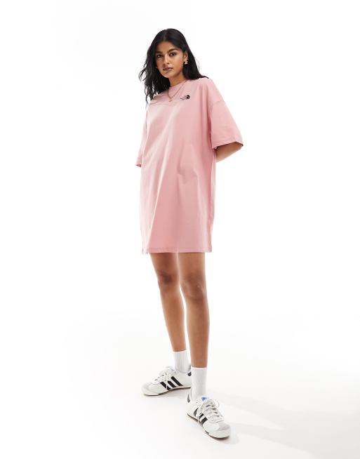 The North Face t-shirt dress in pink Exclusive at ASOS